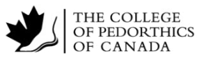 The College of Pedorthics of Canada